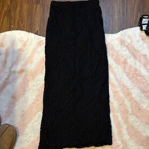 Elegant Black Maxi Skirt